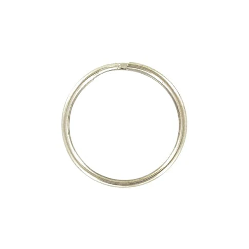 5/8" Nickel, Split Key Ring, Steel, #L-199-5-8