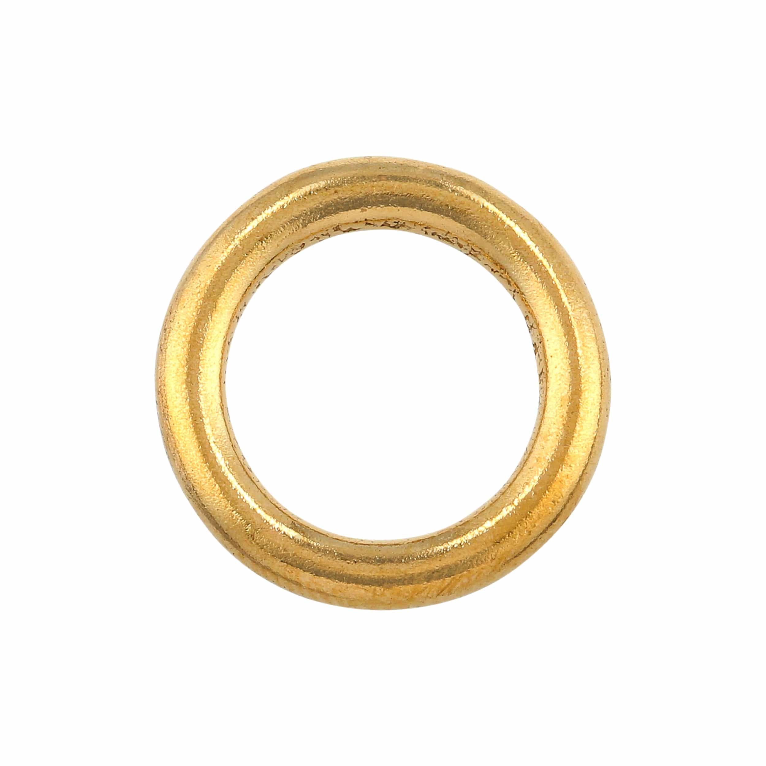 5/8" Shiny Brass, Solid Round Ring, Solid Brass, #P-3050