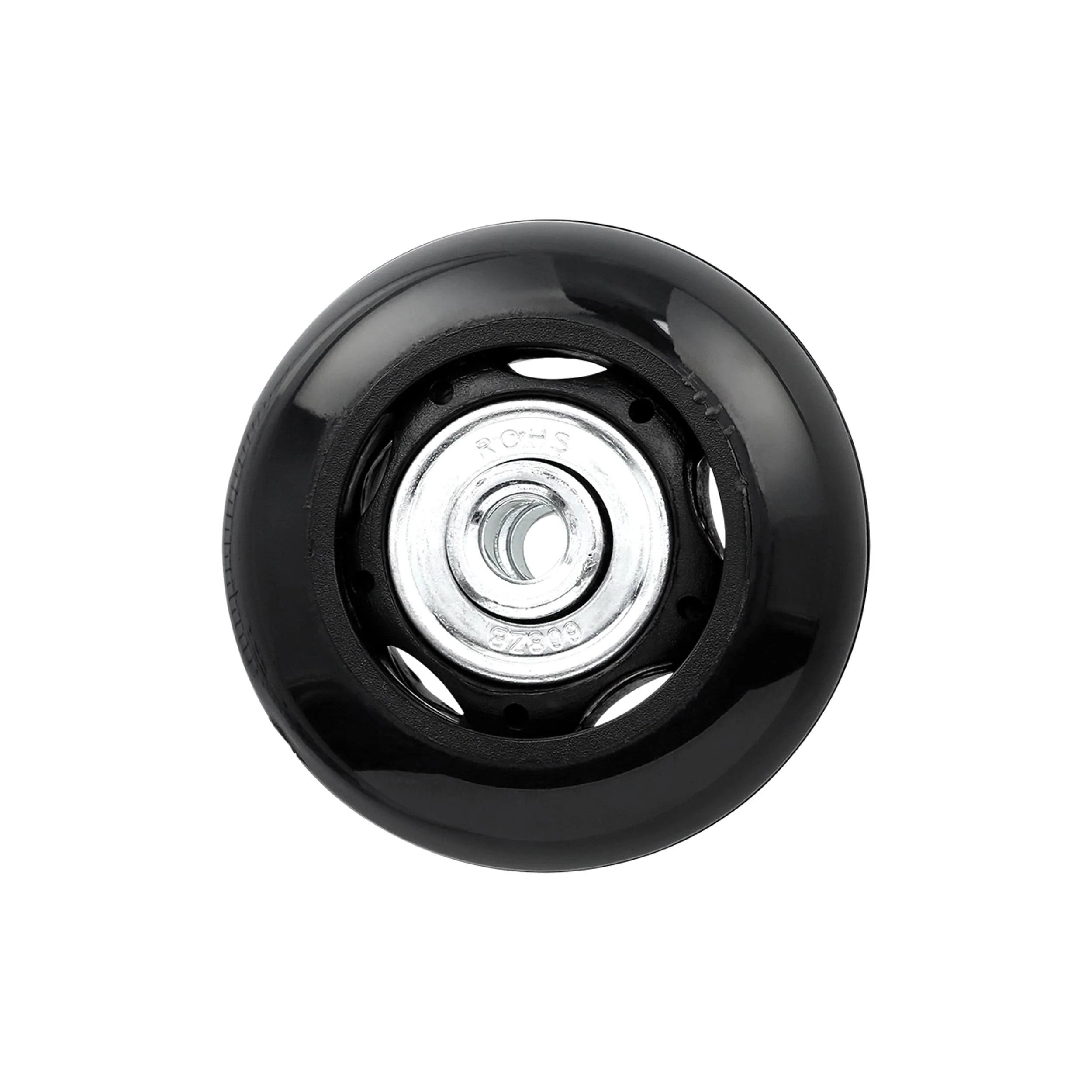 50mm Black, Ball Bearing Inline Skate Wheel, Plastic, #L-3726