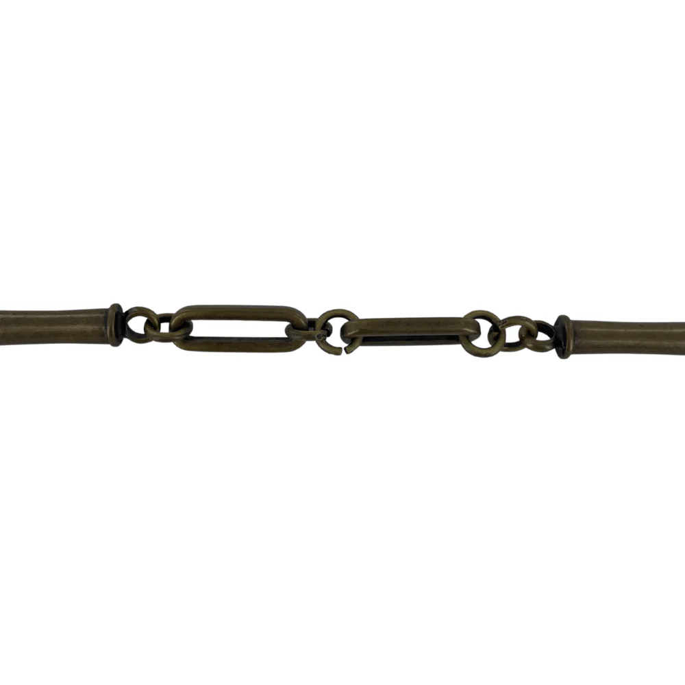 6/16" Antique Brass, Chain Handle, Zinc Alloy, #P-3035-ANTB