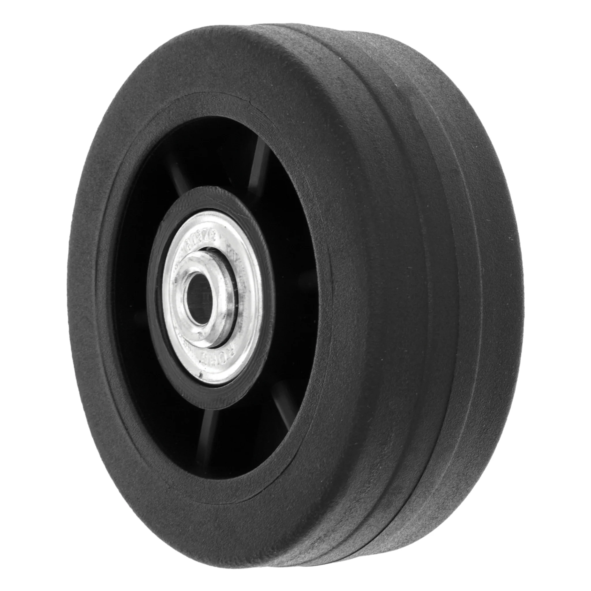 68mm Black, Wheel w/ Ball Bearing, Plastic, #L-3389