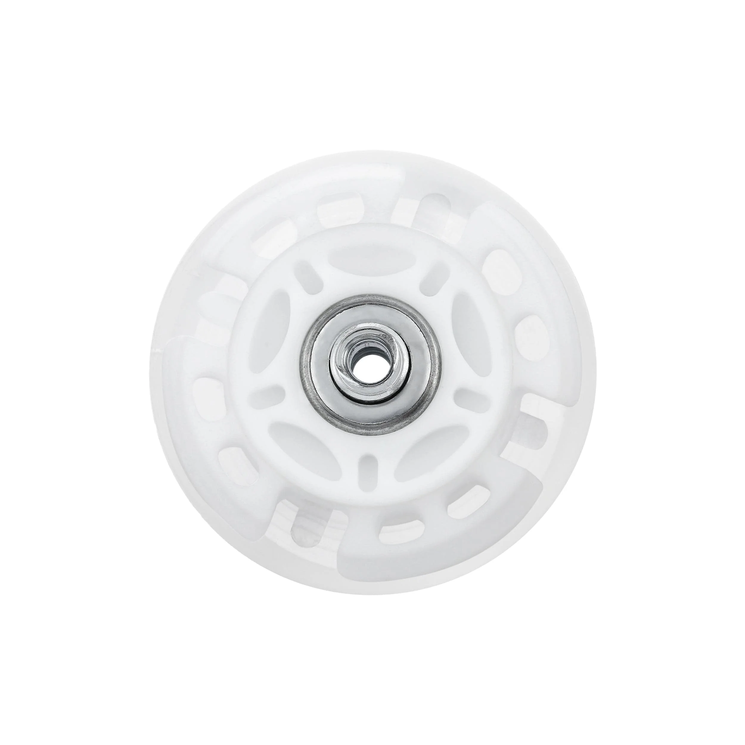 68mm White, In-line skate wheel with LED Lights, PolyUrethane, #L-3890-WHT
