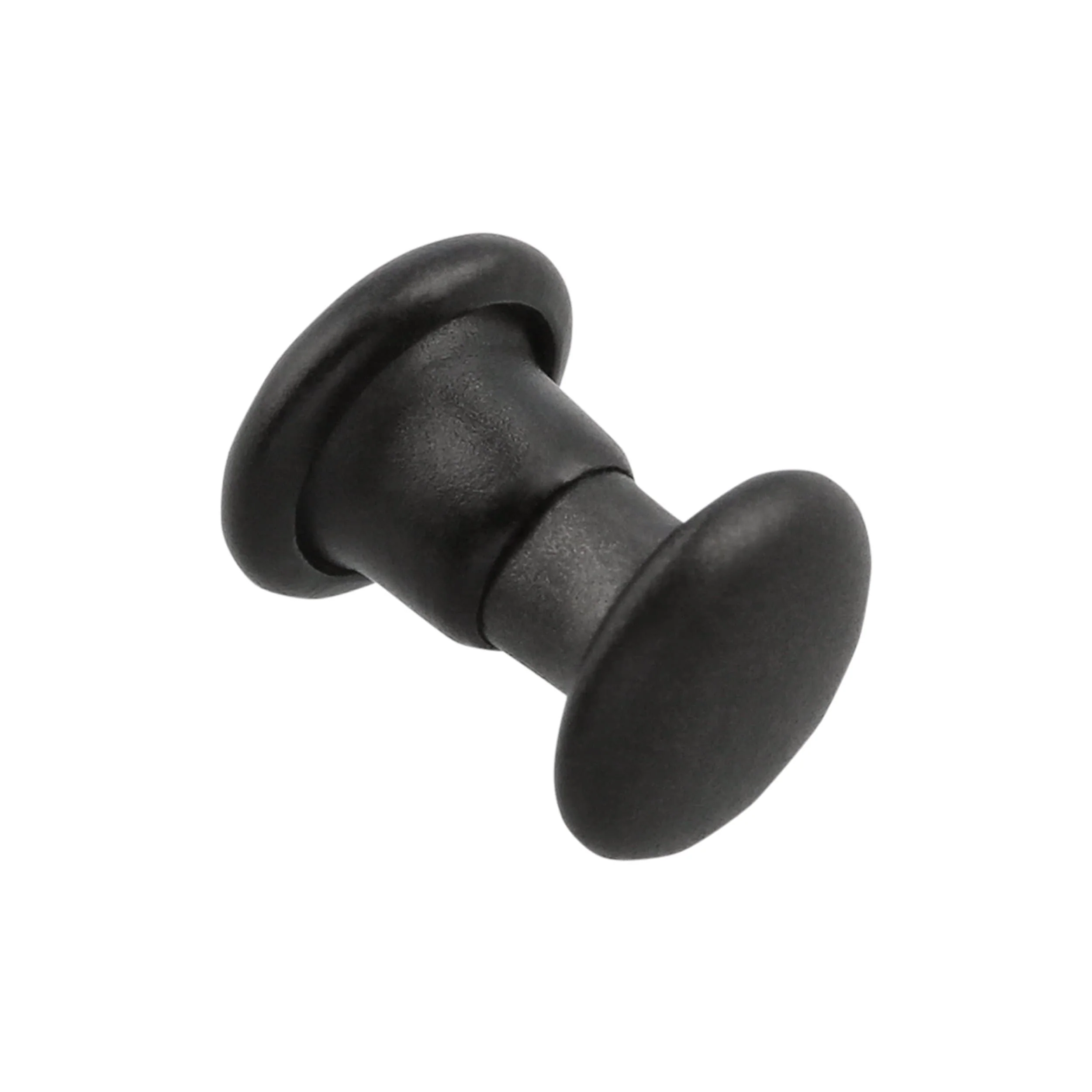 6mm Black, Double Cap Jiffy Rivet, Iron - PK100, #A-340-BLK