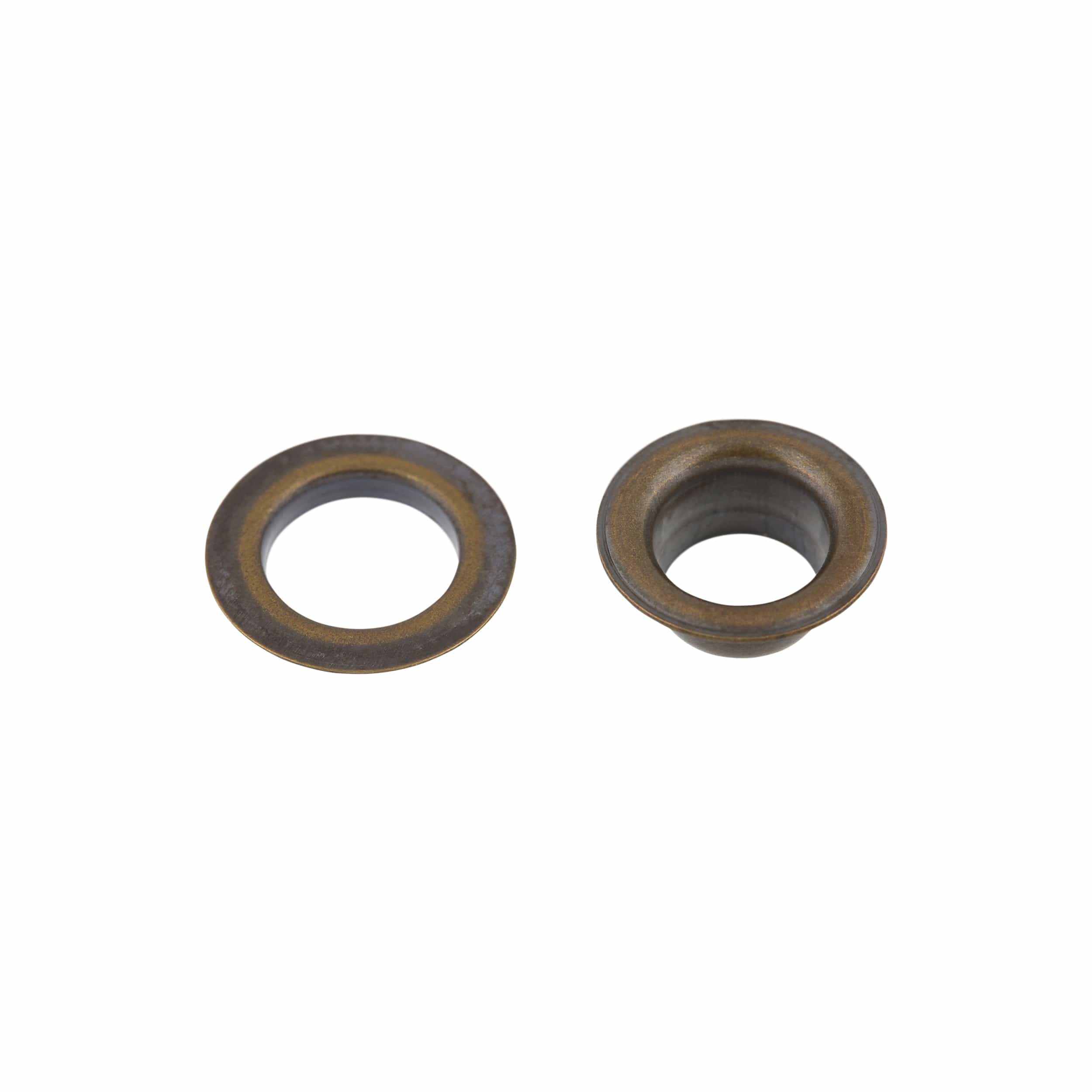 7/16" Antique Brass, Eyelet with Washer, Solid Brass - 12 pk, #A-417