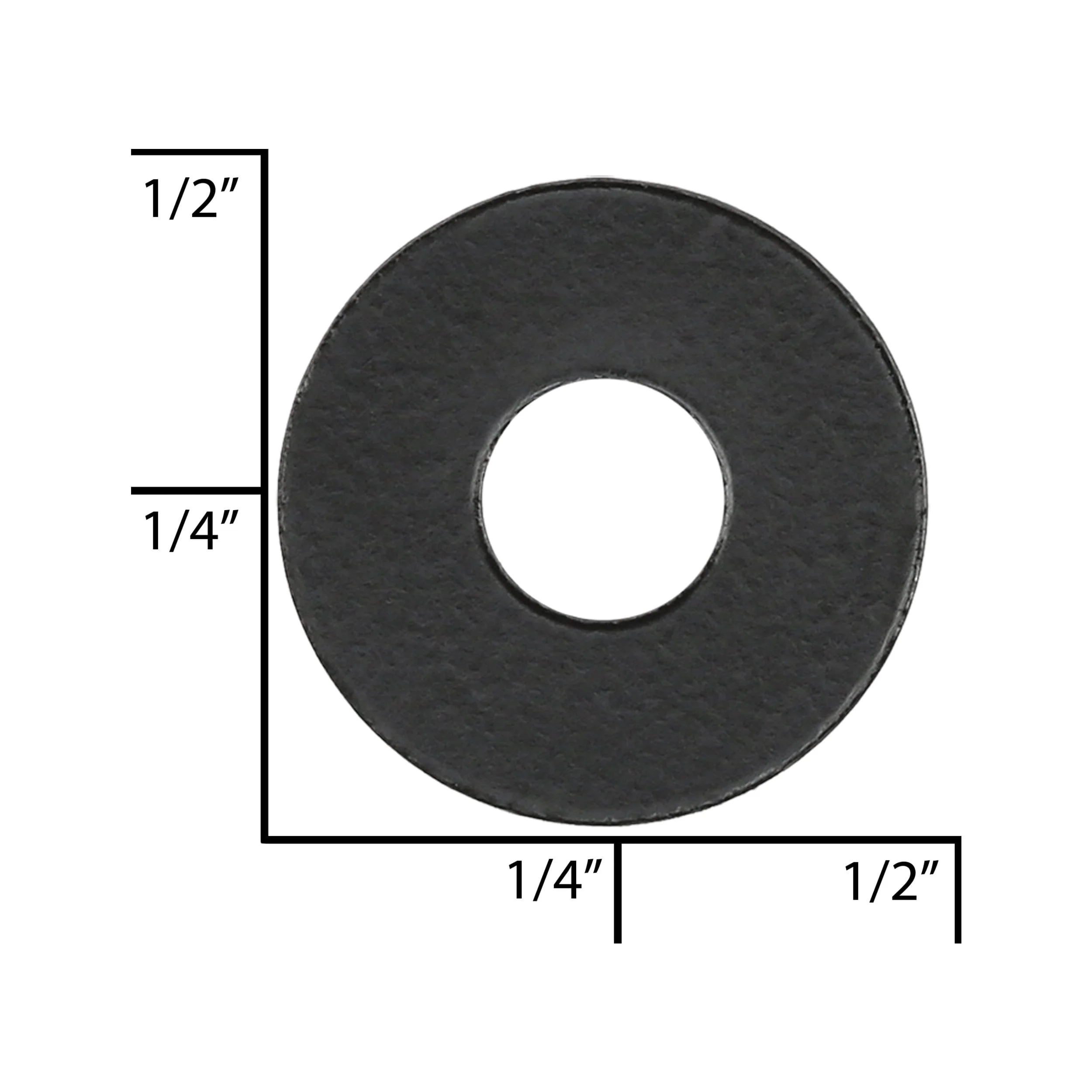 7/16" Black, Washer, Steel - 24 pk, #L-1124-BLK
