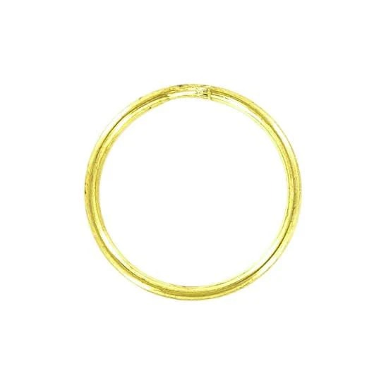 7/8" Brass, Split Key Ring, Steel, #L-199-7-8B