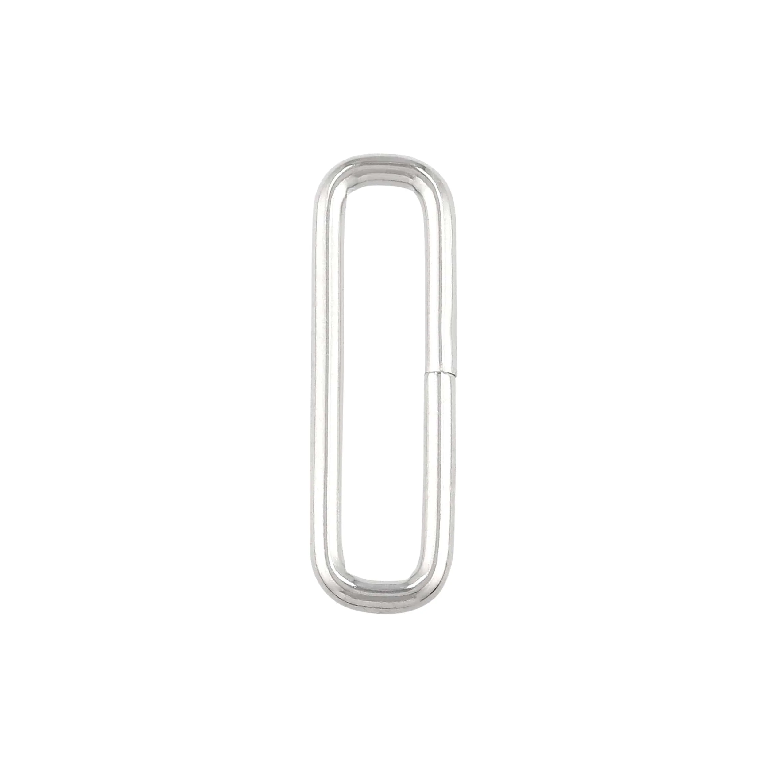 7/8" Nickel, Rectangular Ring, Steel, #P-3081