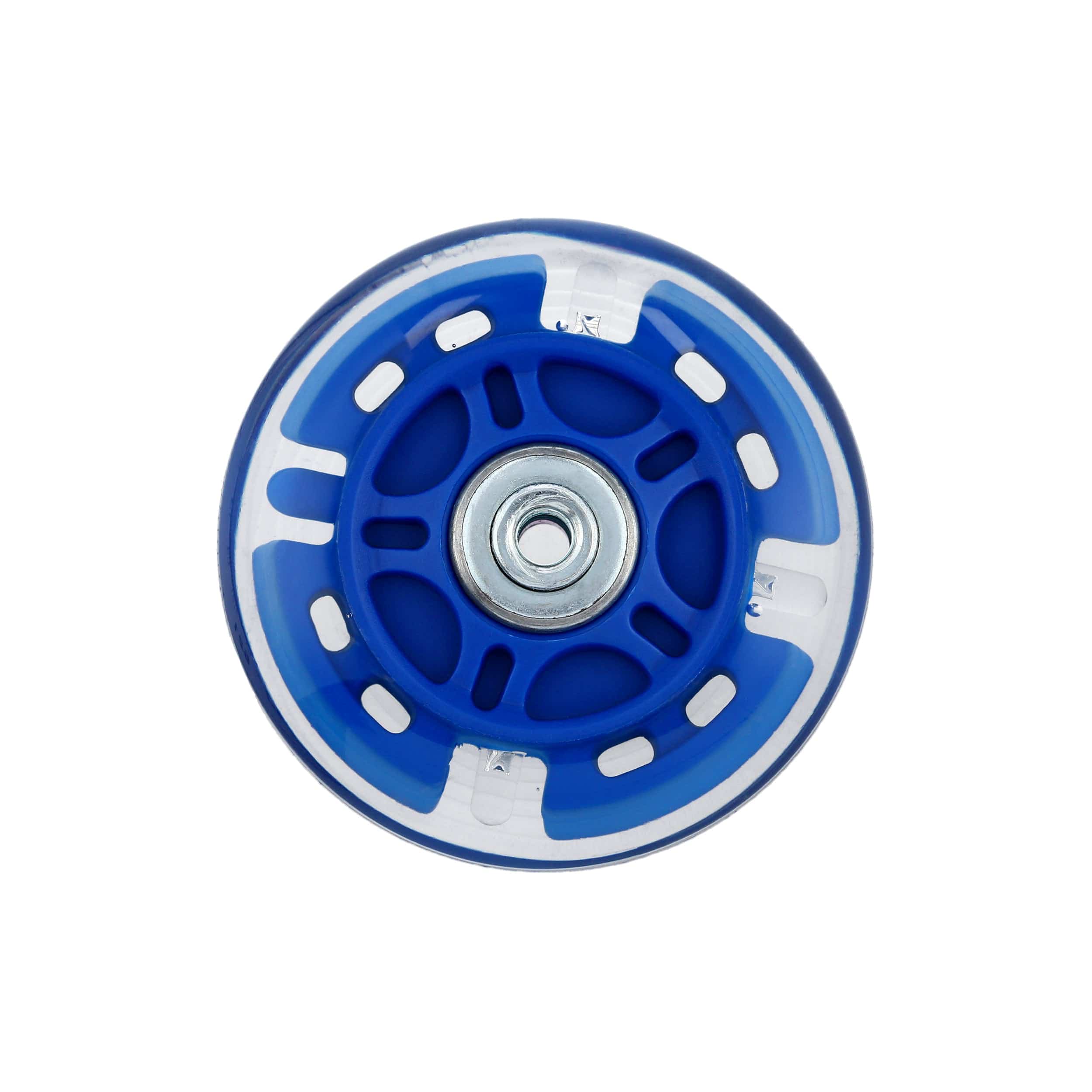 76mm Blue, In-line skate wheel with LED Lights, PolyUrethane, #L-3891-BLU