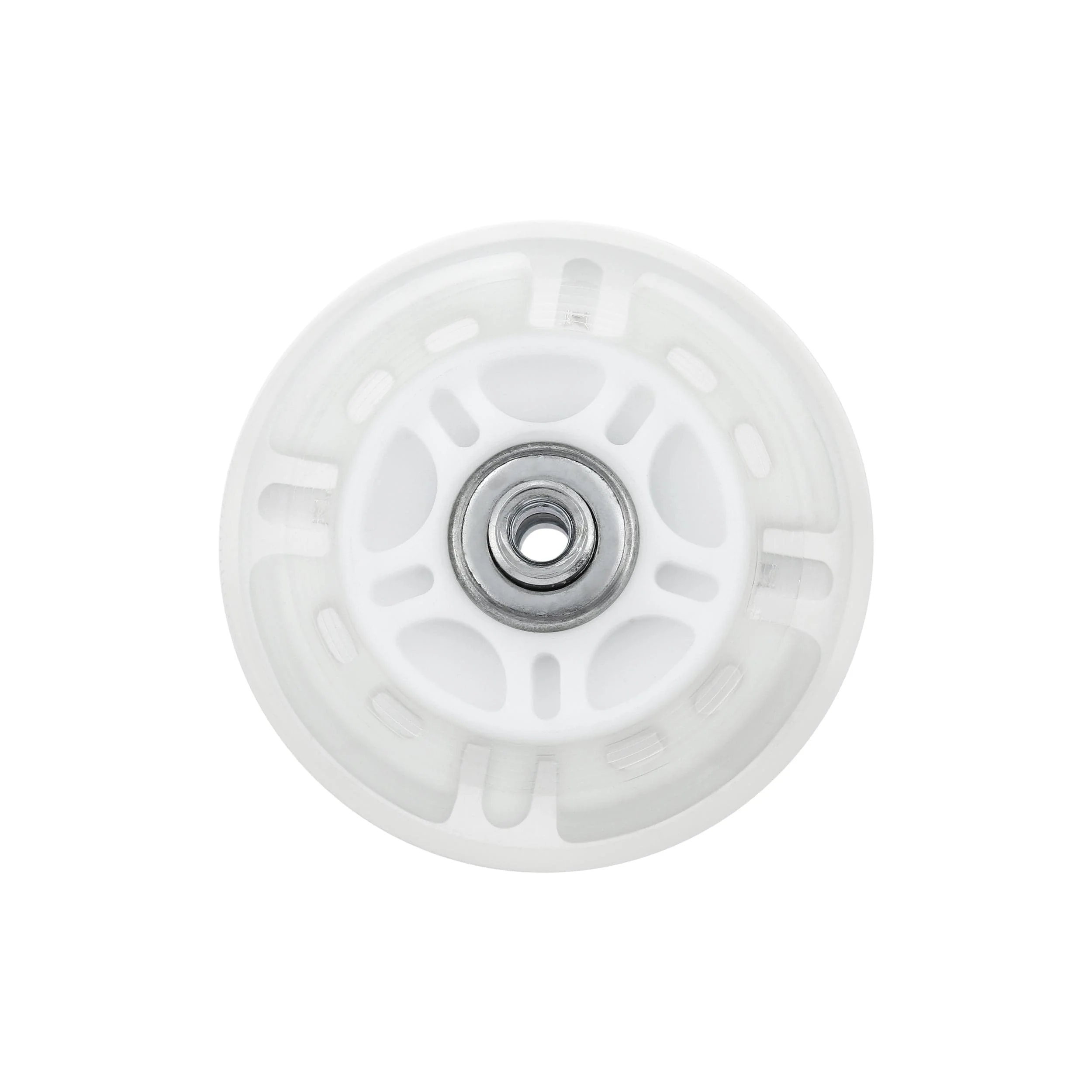 76mm White, In-line skate wheel with LED Lights, PolyUrethane, #L-3891-WHT