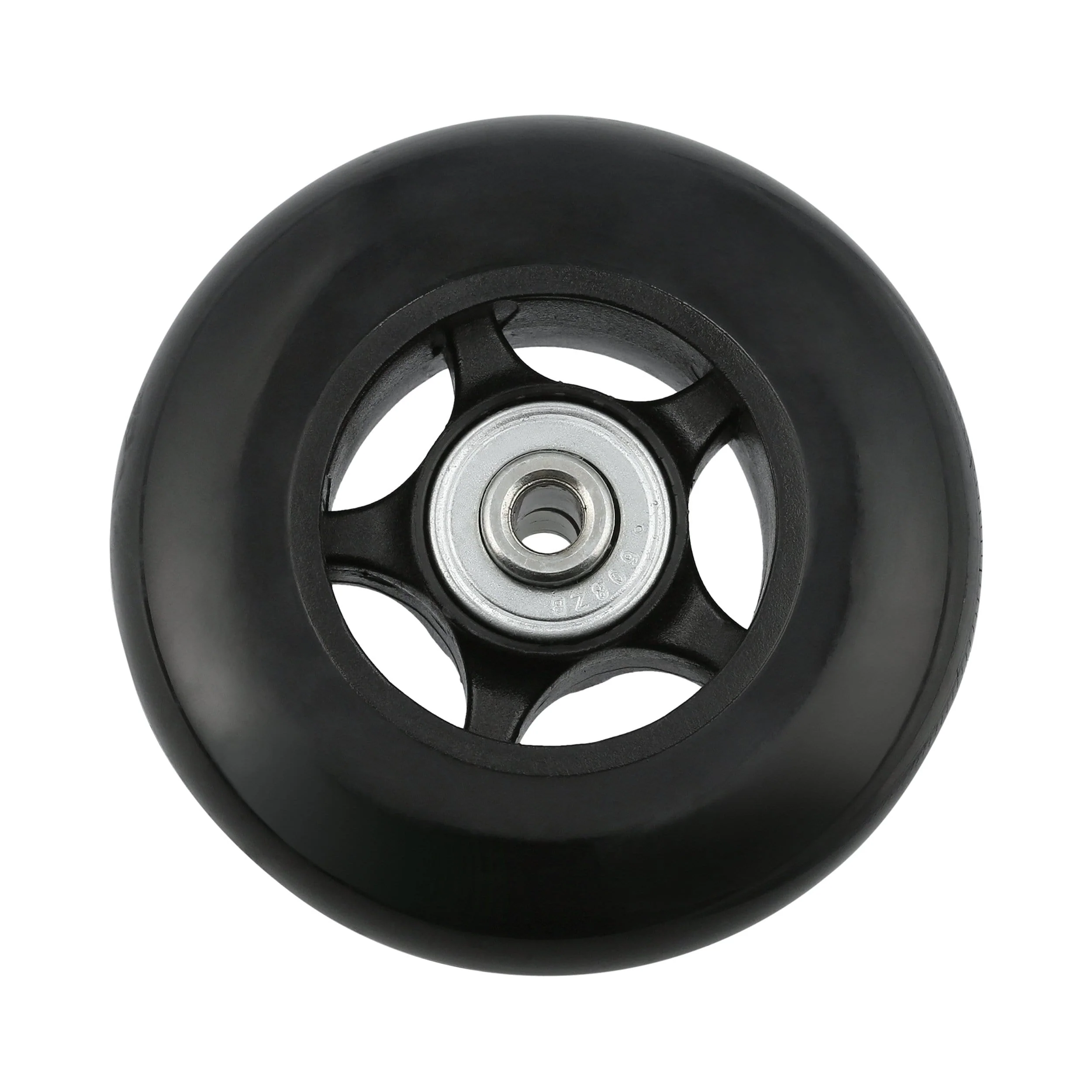 78mm Black, Ball Bearing Wheel, Plastic, #L-3624