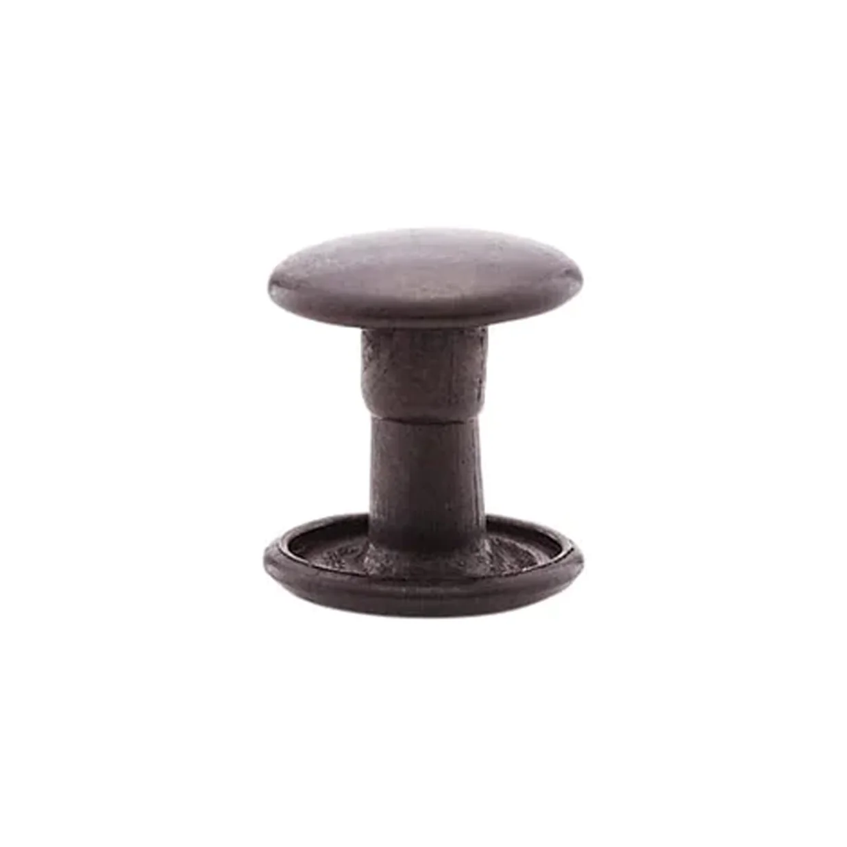 7mm Black, Double Cap Jiffy Rivet, Solid Brass- 100ct, #NB407D-BLK