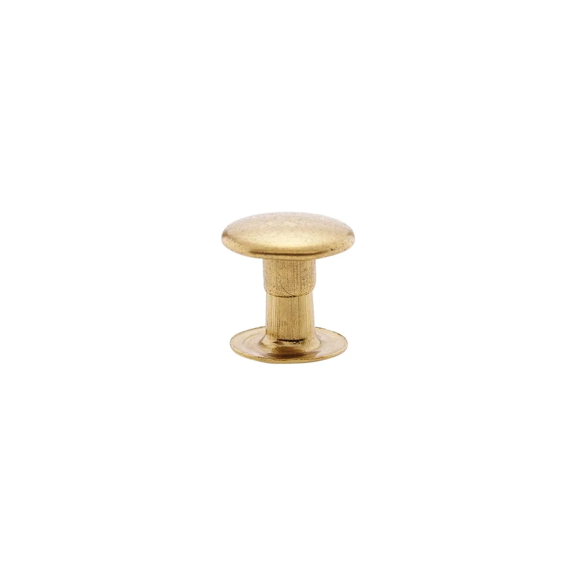 7mm Brass, Single Cap Jiffy Rivet, Solid Brass- 100ct, #NB407S-SB