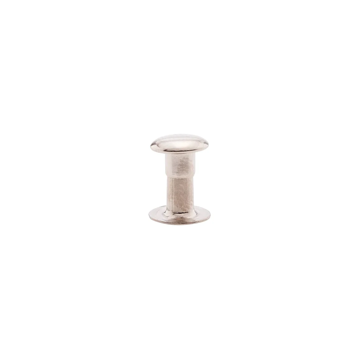 7mm Nickel, Single Cap Jiffy Rivets, Solid Brass-100ct, #NB307S-SBN
