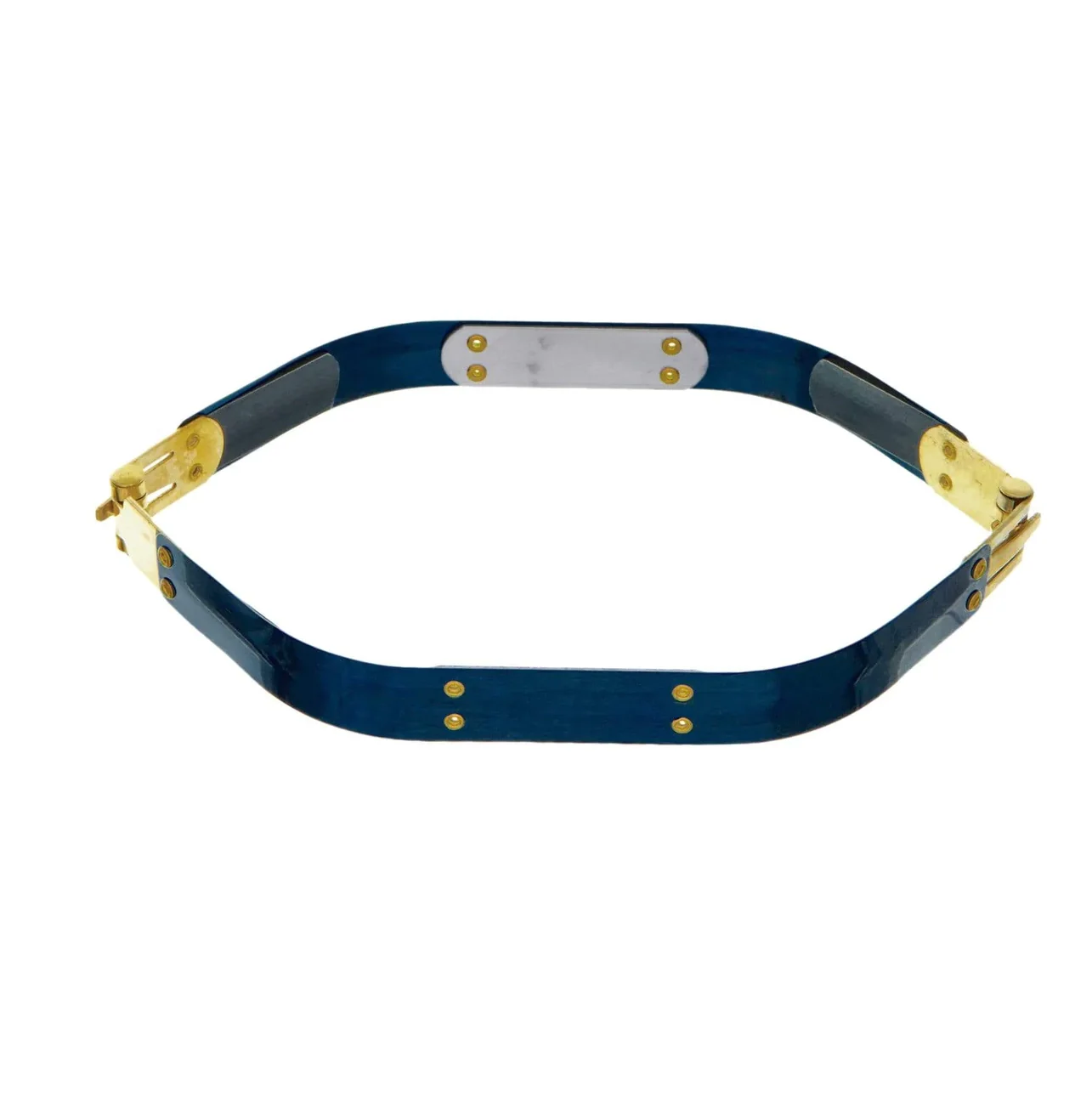 8" Facile Hexagonal Frame With Brass Hinges, Steel, #A-44-8