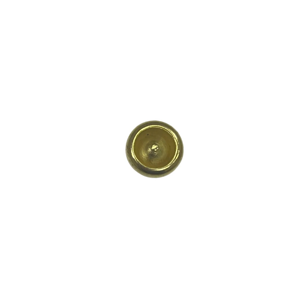 8.4mm Brass Plate, Seamed Rivet Cap, Steel, #HM-CAP-BP