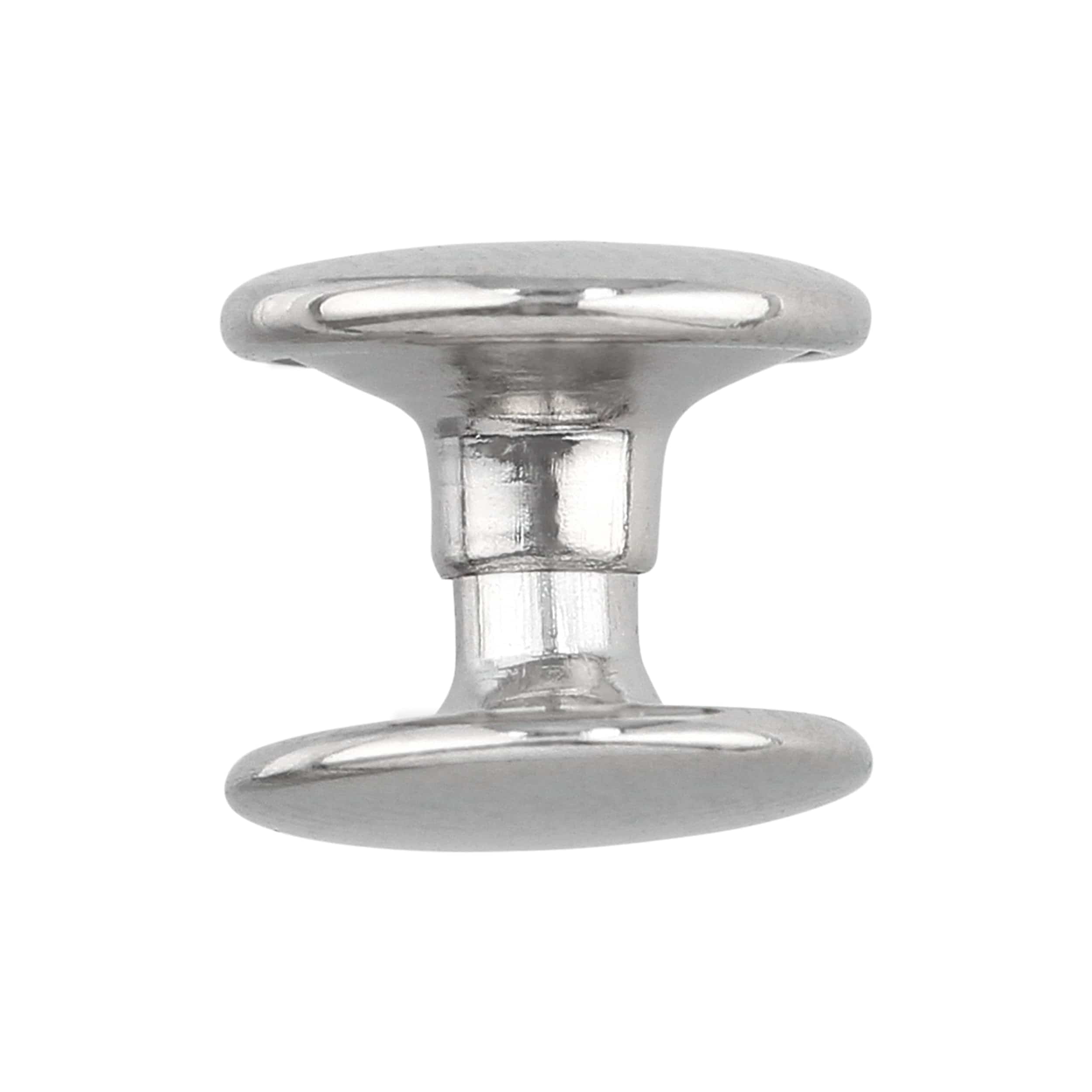 8mm Nickel, Double Cap Jiffy Rivets, Iron - PK100, #A-312-NP