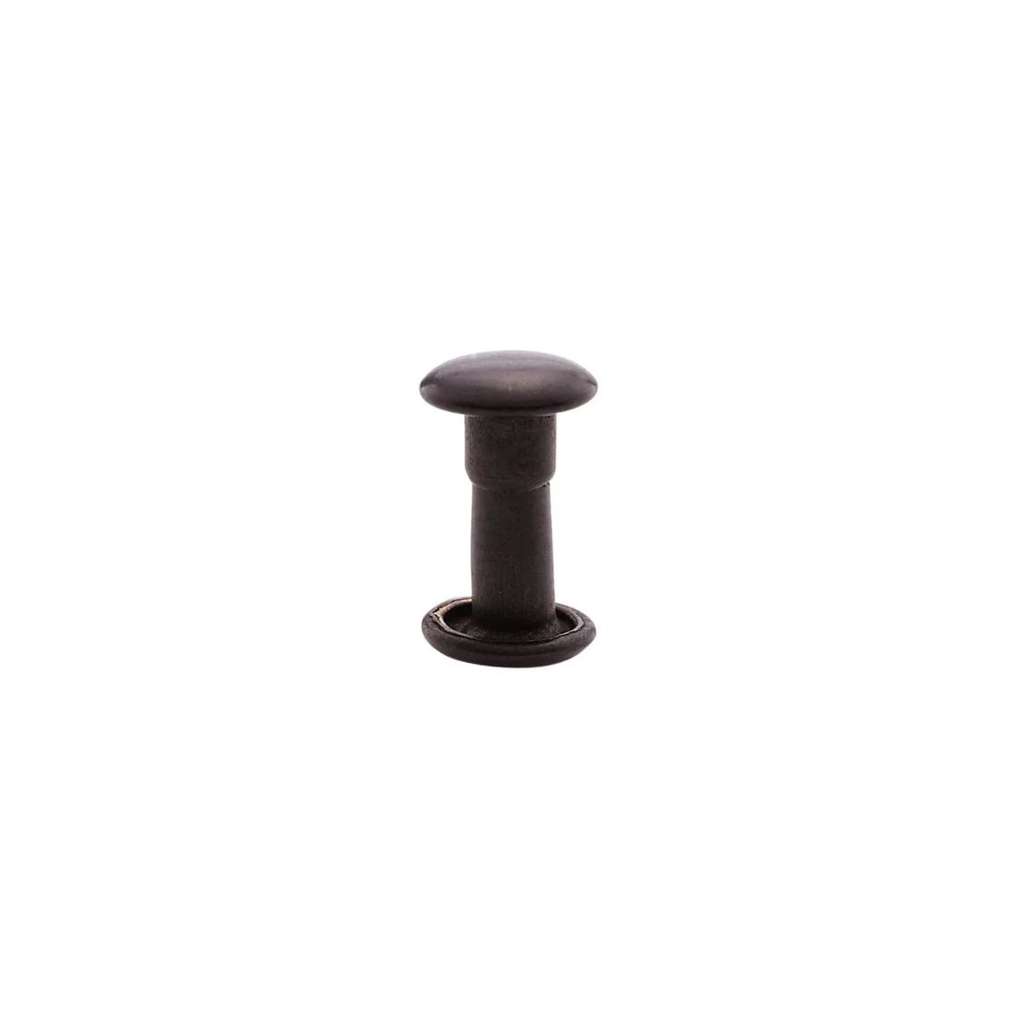 9mm Black, Double Cap Jiffy Rivets, Solid Brass-100ct, #NB309D-SBBK