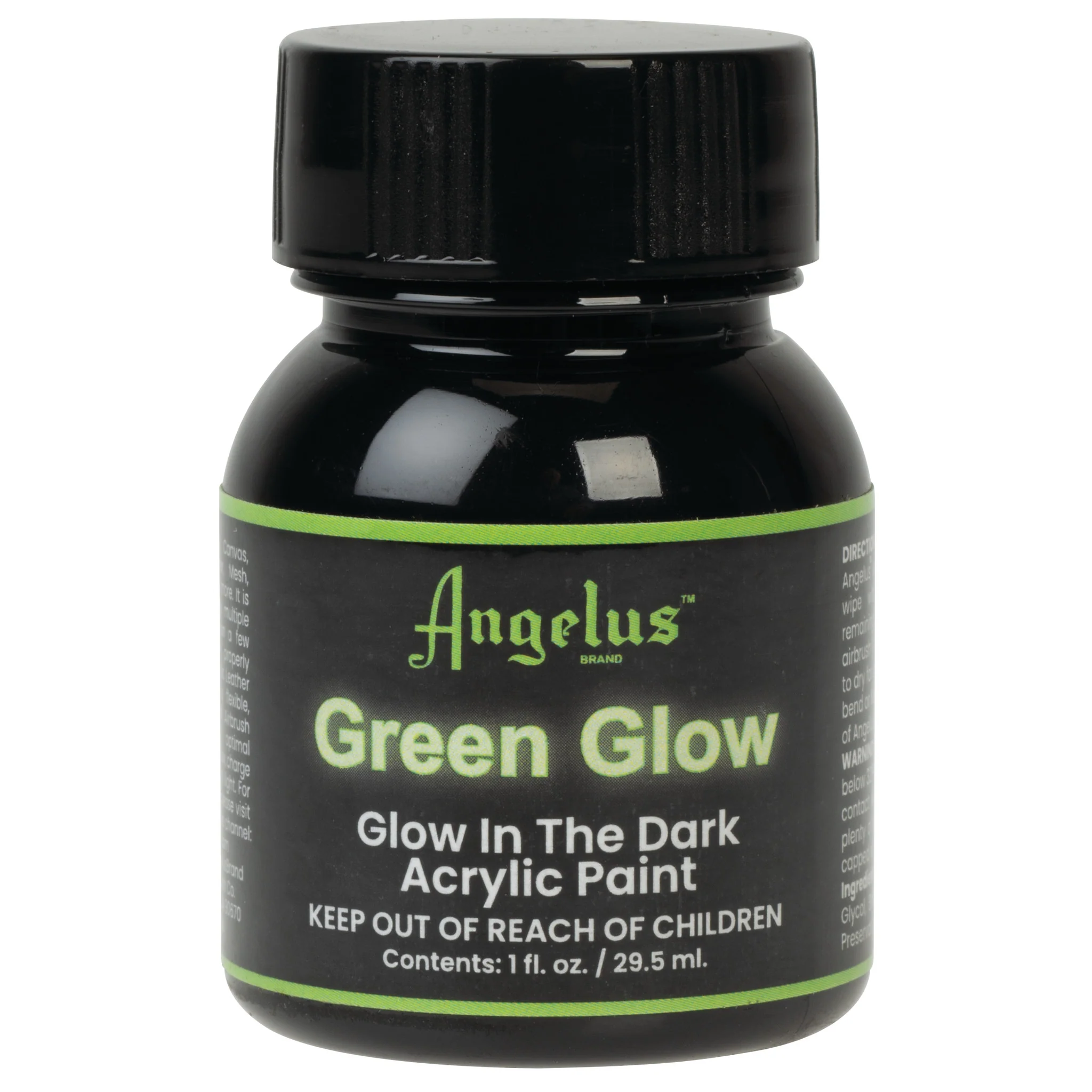 Angelus Glow in the Dark Paint, Green Glow, 1 oz.