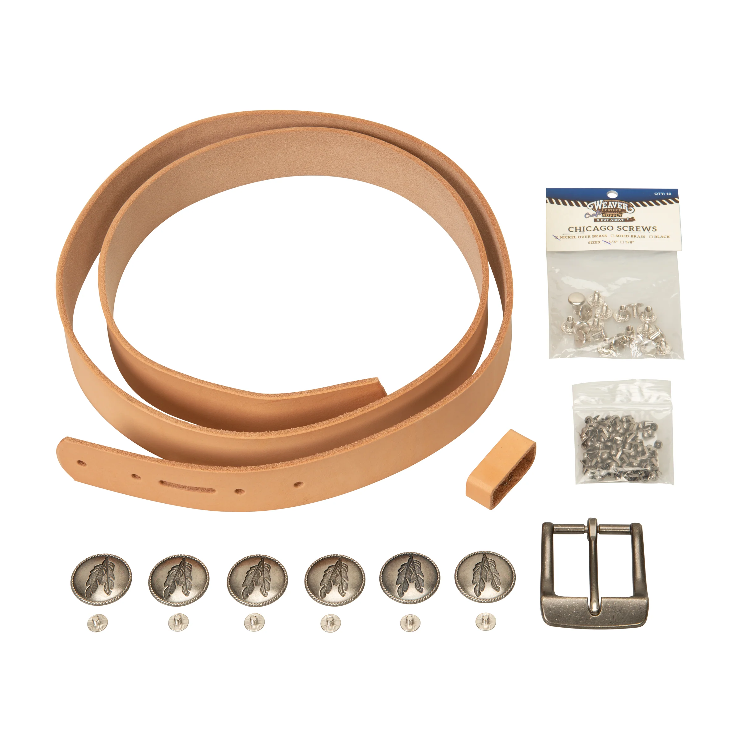 Belt Leathercrafting Kit, Veg Tanned Hermann OakÂ®
