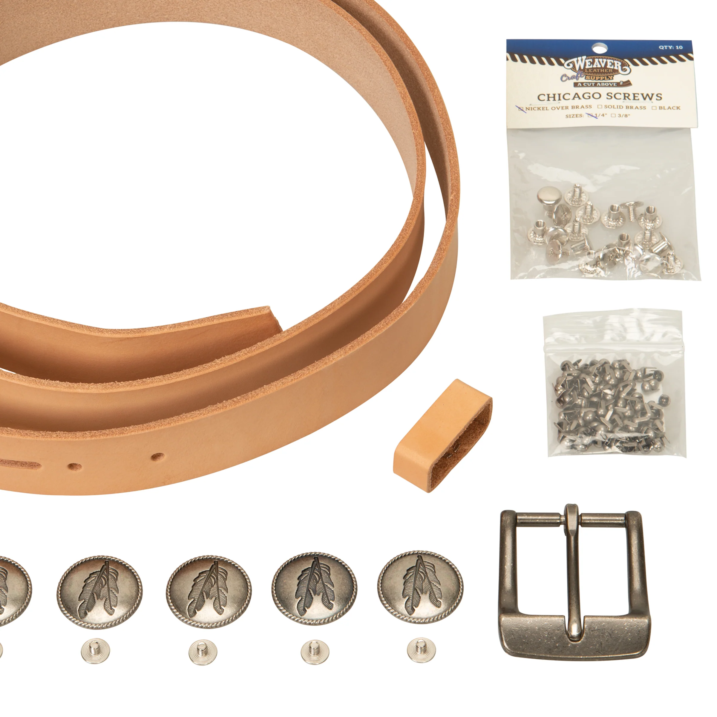 Belt Leathercrafting Kit, Veg Tanned Hermann OakÂ®