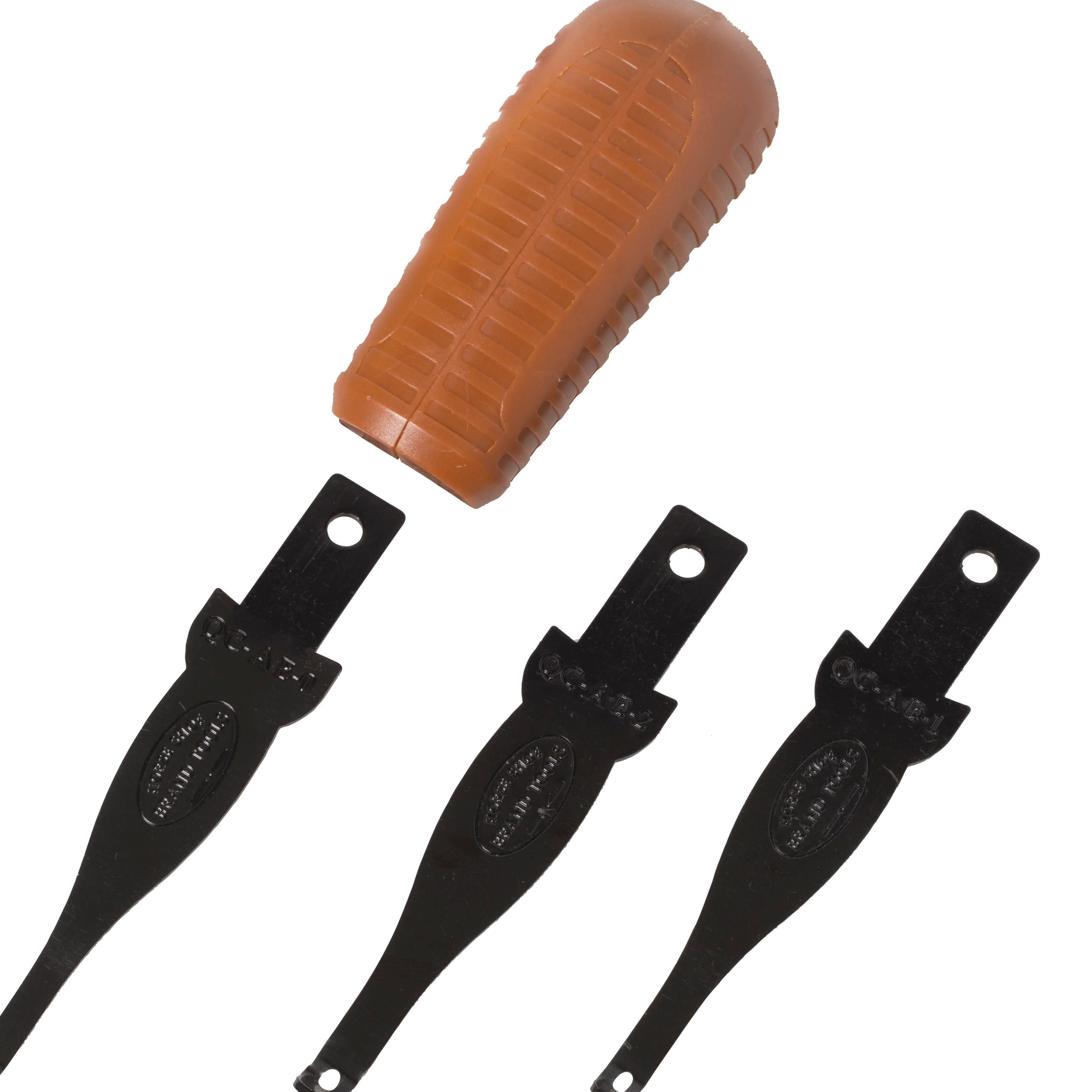 Bissonnette Quick Change Edge Beveler, Handle and 3 Blades (0-2)