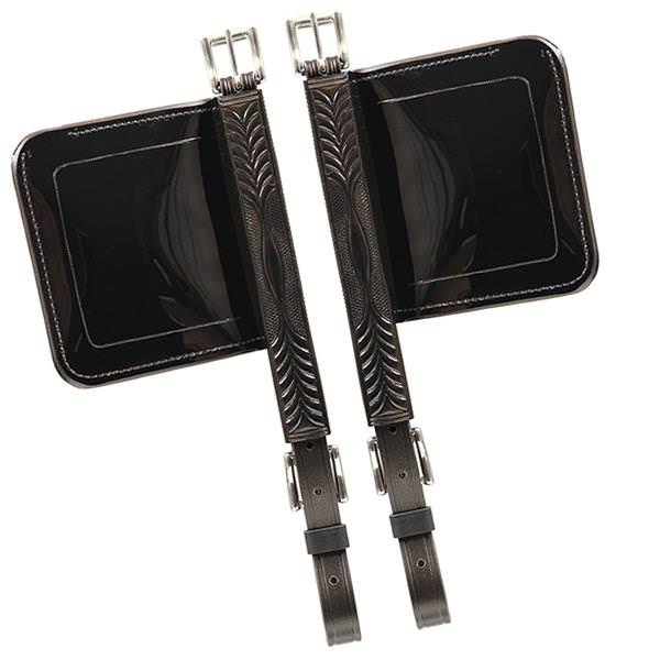 Brahma WebbÂ® Bridle Blinds Black with Stainless Steel #49