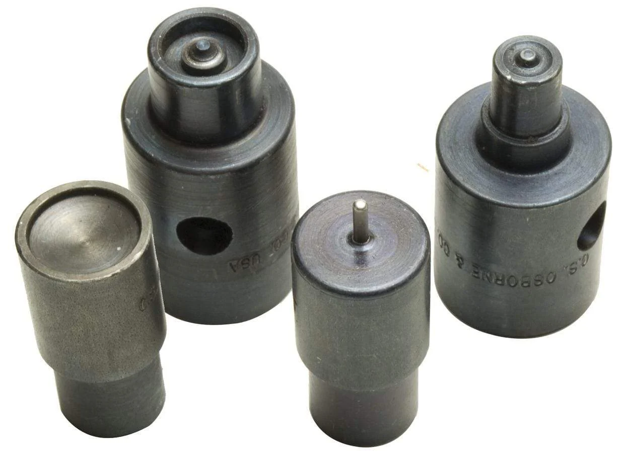 C.S Osborne 4 Piece Line 24 Regular Snap Die Set, #T-1609