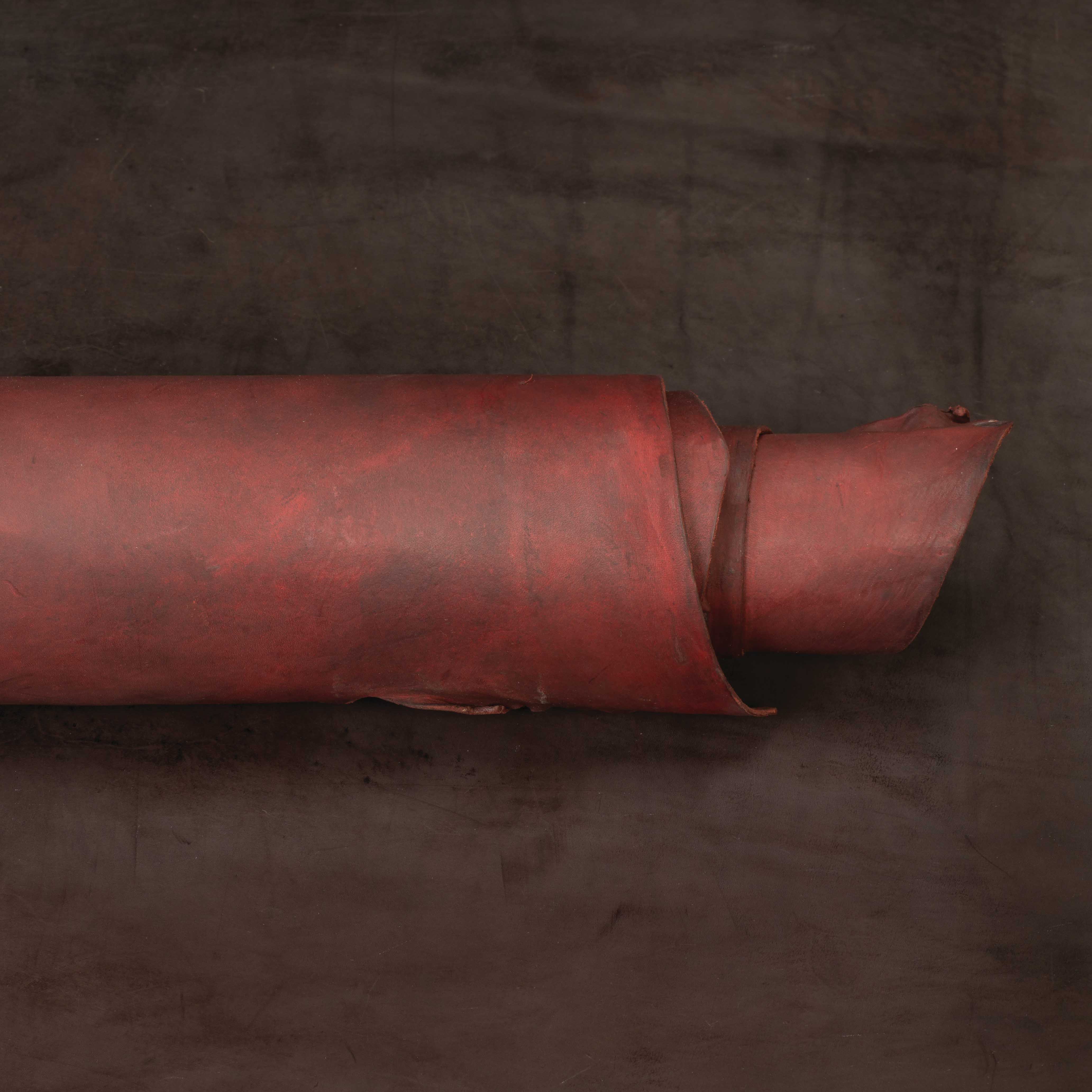 CHAHINLEATHERÂ® Burgundy Alum Tanned Leather, Sides