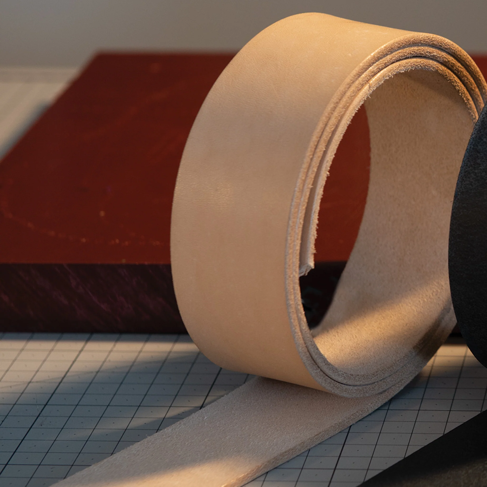 CHAHINLEATHERÂ® Natural Strap Belt Blank, 8/9 oz., 65" - 96"