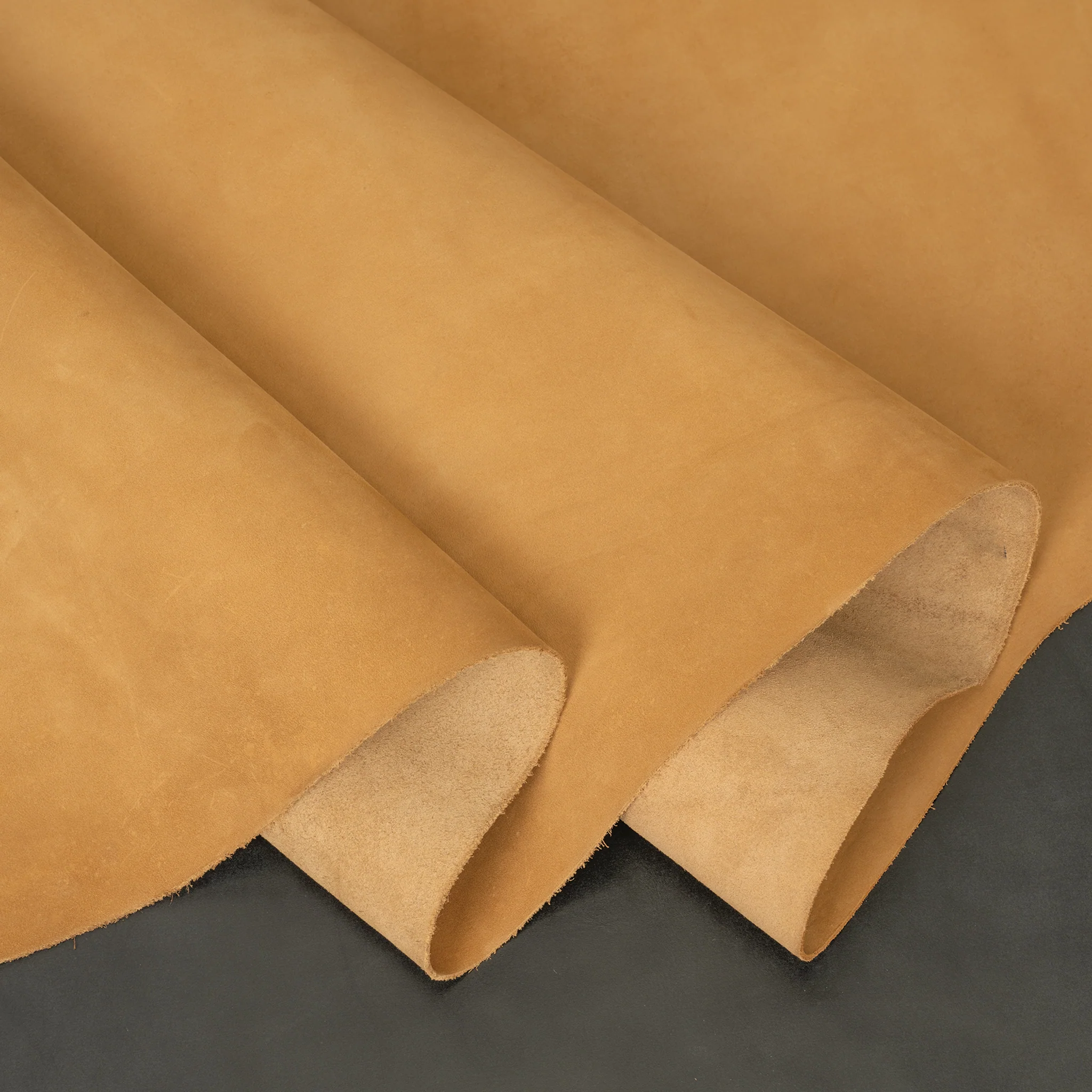 Chrome Tanned Nubuck Leather Sides, 5-6 oz.