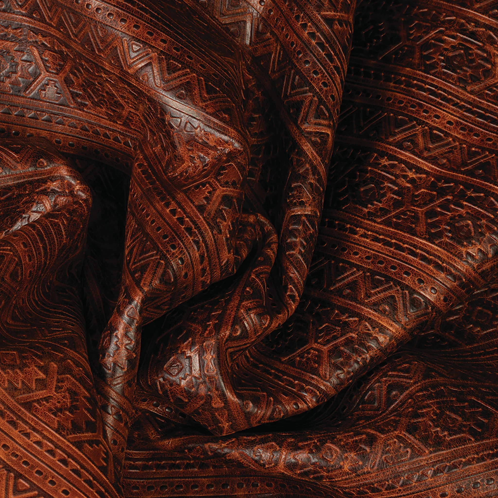 Embossed Leather, 2-3 oz., Southwest