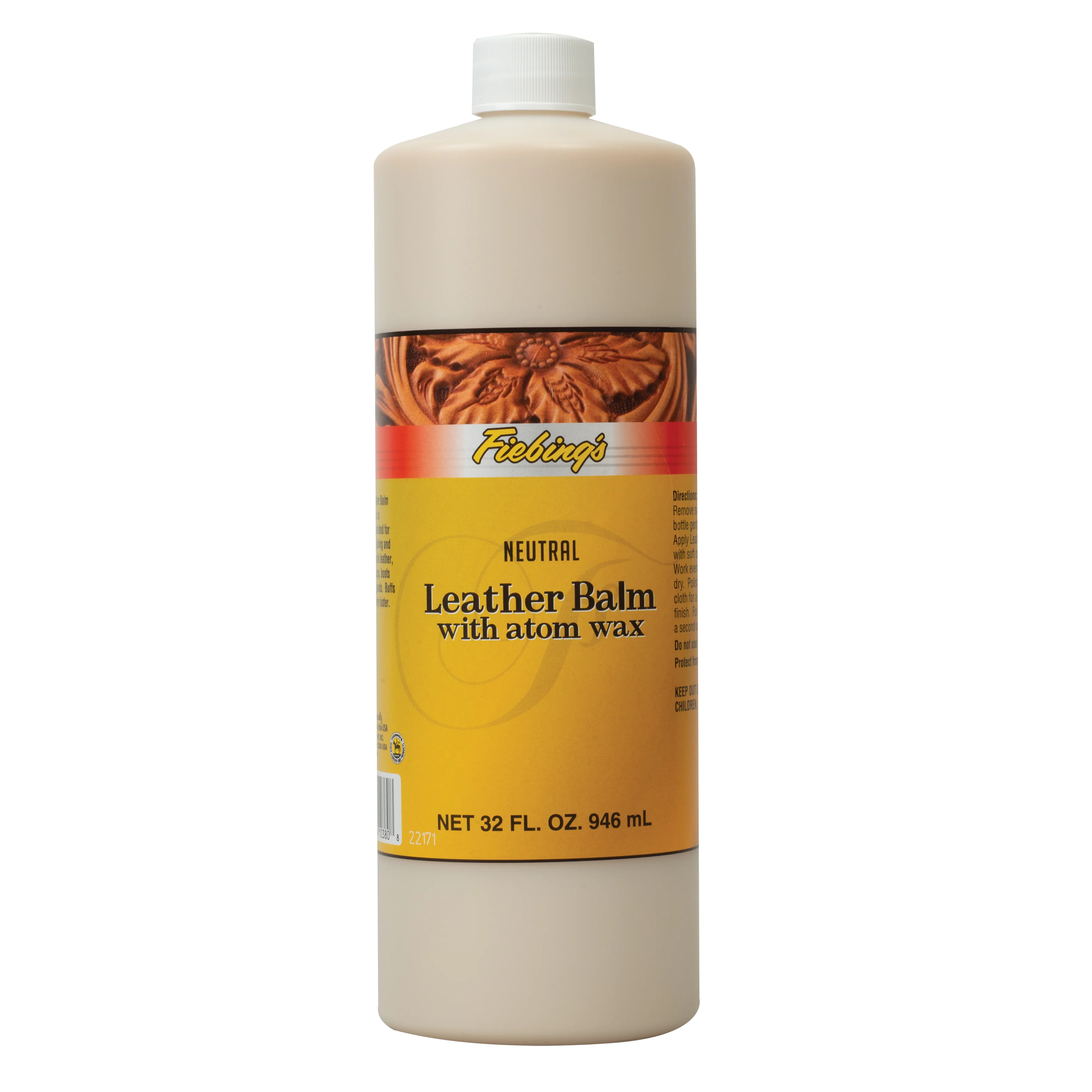 Fiebing's Leather Balm with Atom Wax, Neutral, Quart