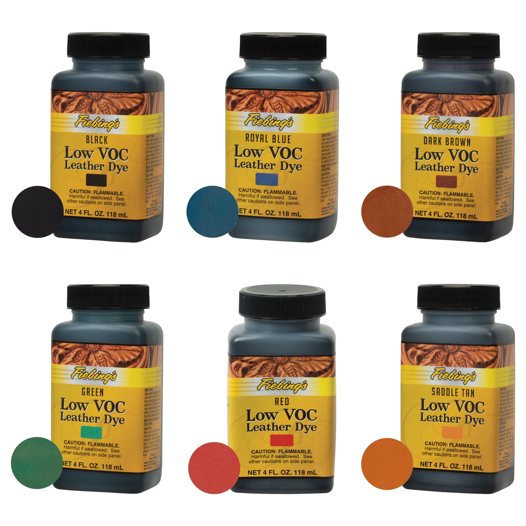 Fiebingâs Low VOC Leather Dye , 4 oz.