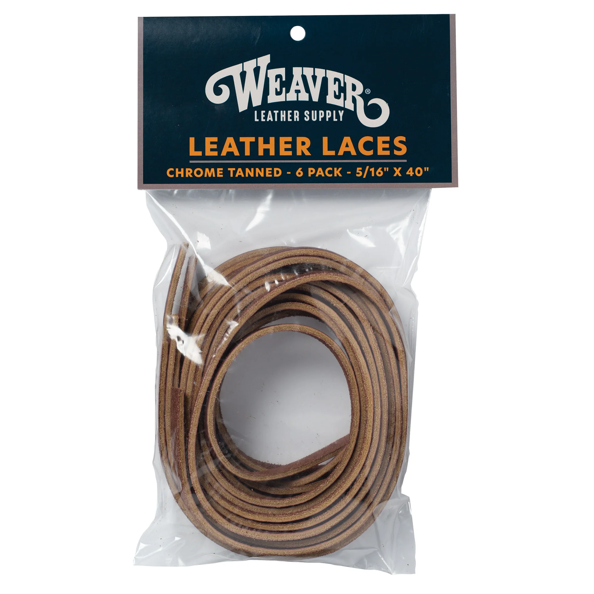 Leather Lace Pack, Rust, 5/16"