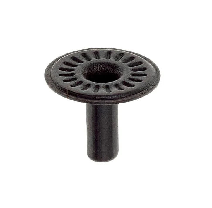 Line 2, Black, 1/4" Parallel Spring Post, Solid Brass, #2375-BLK
