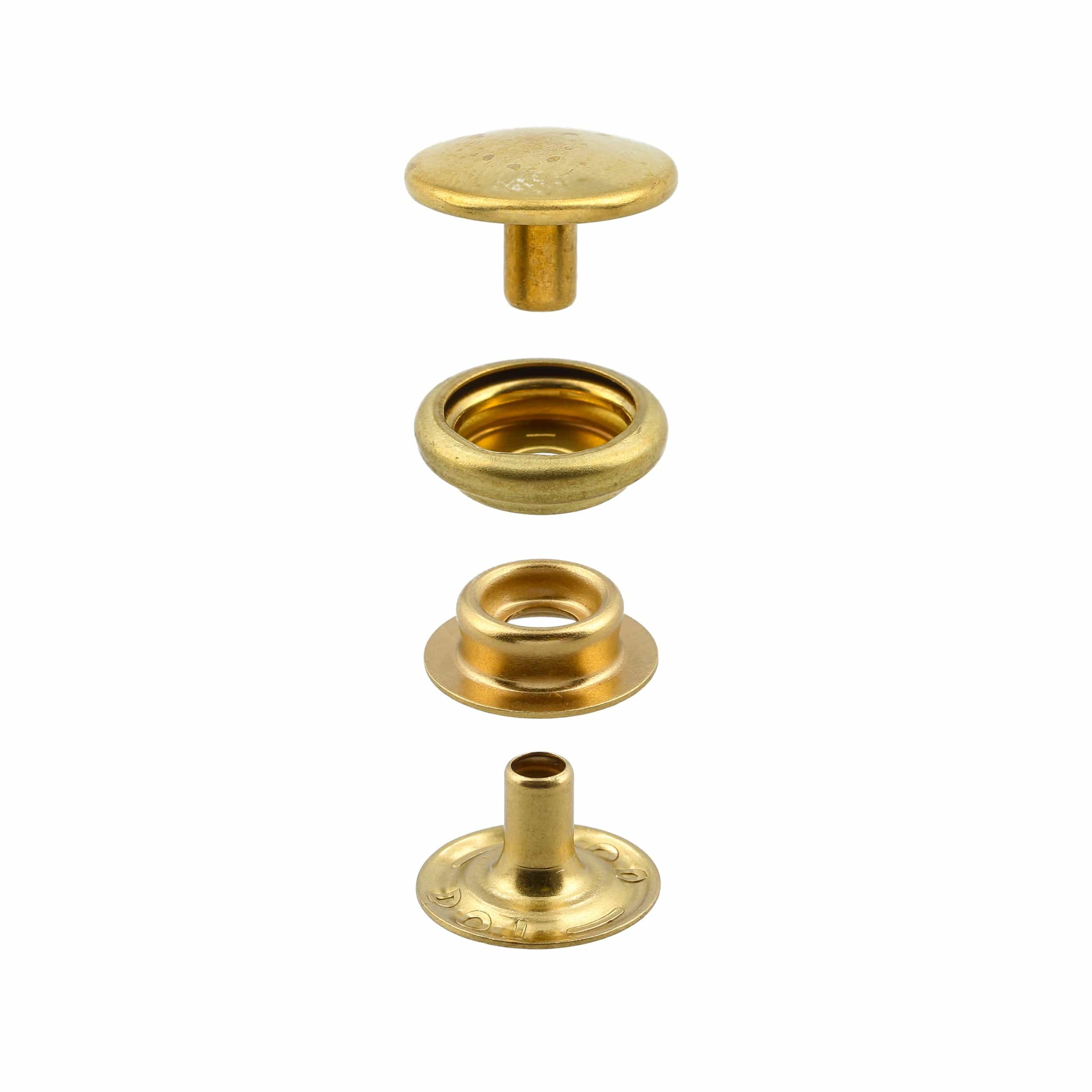 Line 24 Snap Set Solid Brass(Pack of 10 Sets Complete), #WF-036-SB