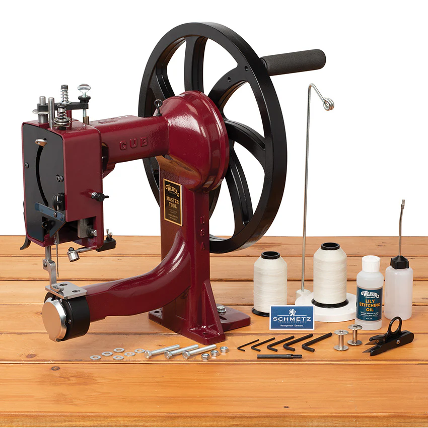 Master Tool Cub Manual Leather Sewing Machine, Aluminum