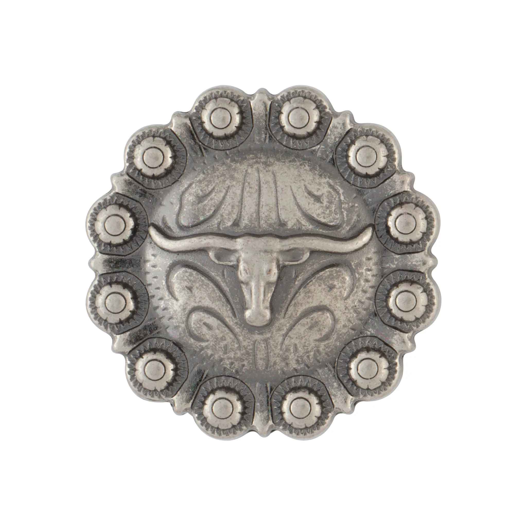 Round Longhorn Berry Concho
