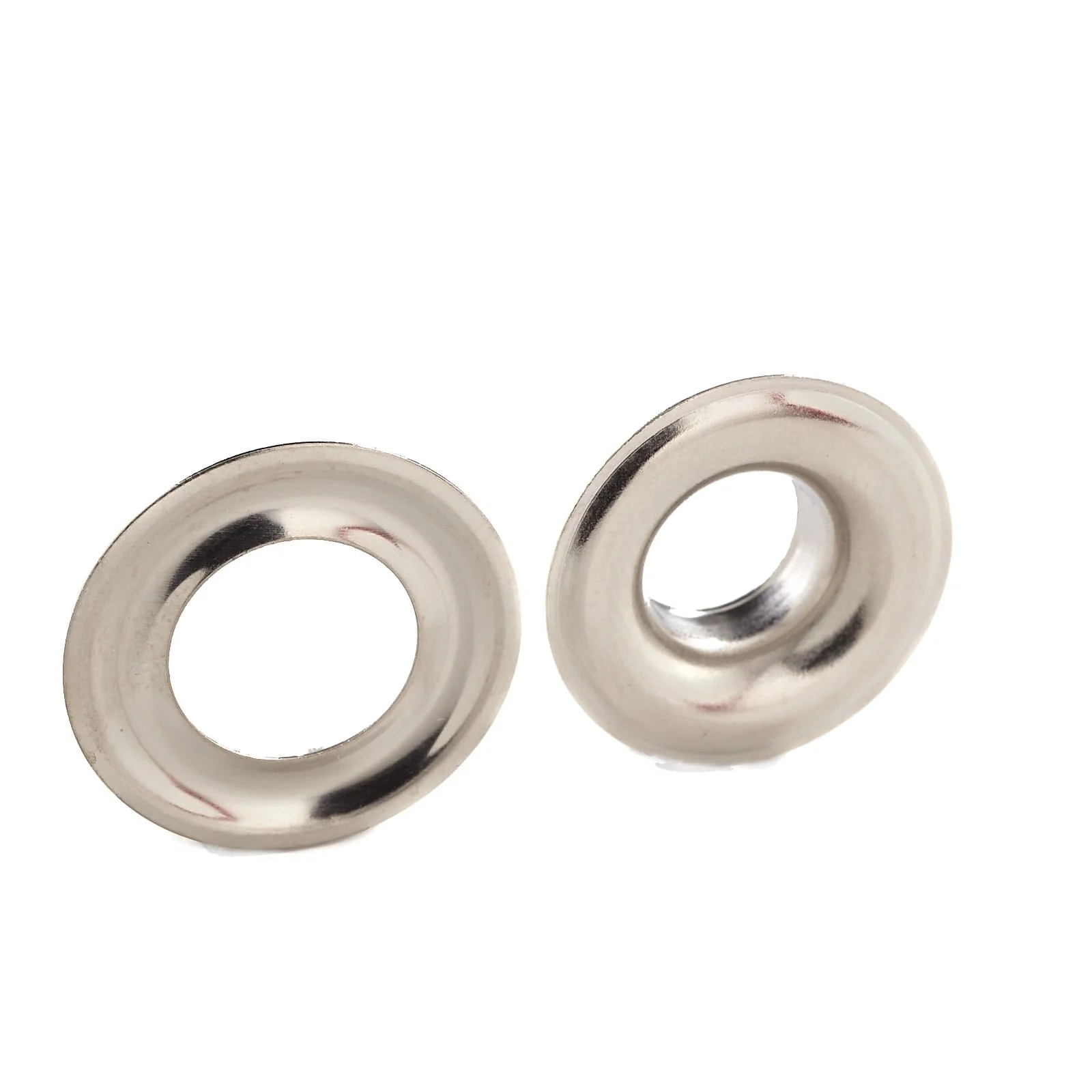 #2 Nickel, Grommet with Washer, Soild Brass - 12 pk, #GROM-2-SBN