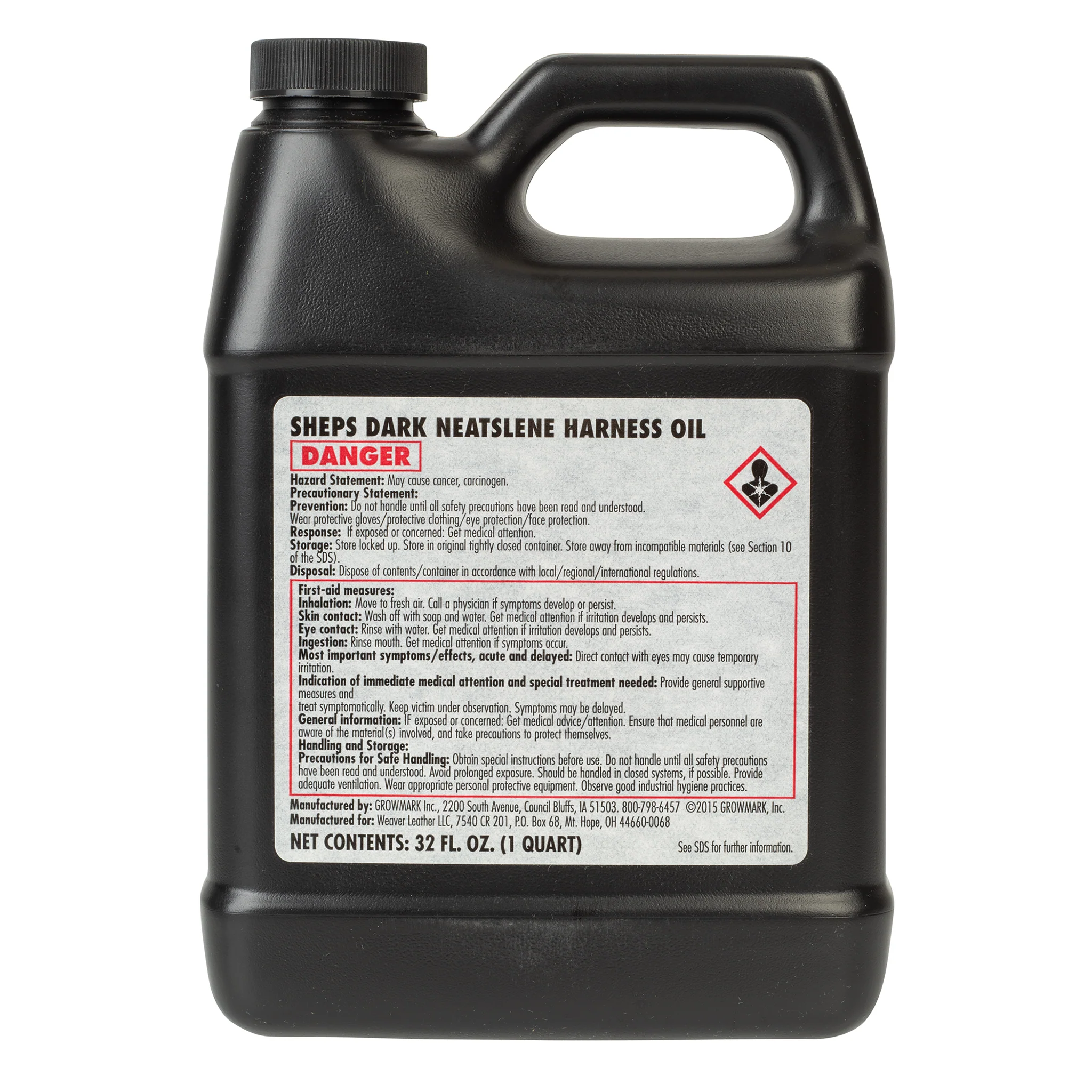 ShepsÂ® Dark Neatslene Harness Oil, Quart